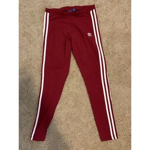 Adidas Maroon Leggings